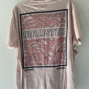 2 hollister tiger print tees